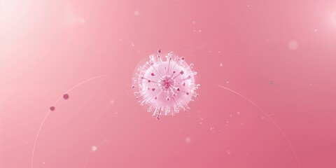 Microbiology nucleus atom or molecule in science technology setting, research focus and microscopic scale