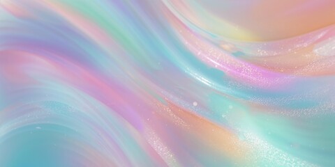 Obraz premium Soft pastel blurred background with abstract shapes, suitable for editorial headers or graphic overlays