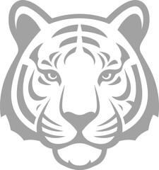 Tiger Face Powerful Logo Illustration