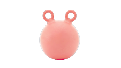 Pink Space Hopper Isolated on White Background