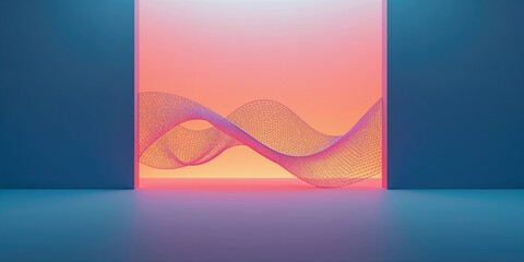 Colorful vector graphic featuring geometric polygonal mesh with elegant gradients, ideal for banners and flyer backgrounds