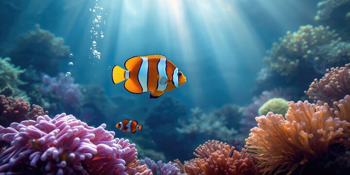 Copperband butterflyfish chelmon rostratus, highlighting its distinctive elongated snout for feeding efficiency