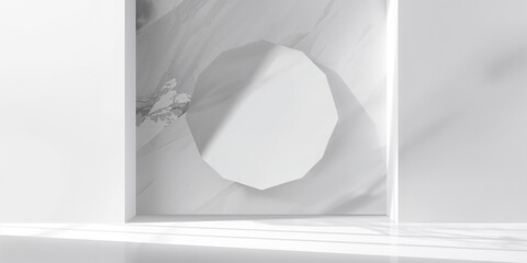 Gray white polygonal background used for creative design templates, suitable for layout and text overlay