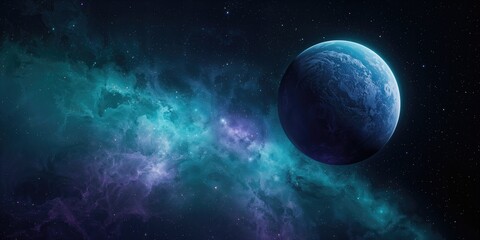 Blue and purple galaxy backdrop serving as a layout background for space-related content, editorial header background