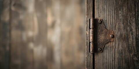 Door hinge with visible mechanical joints maintenance and safety, architectural hardware focus