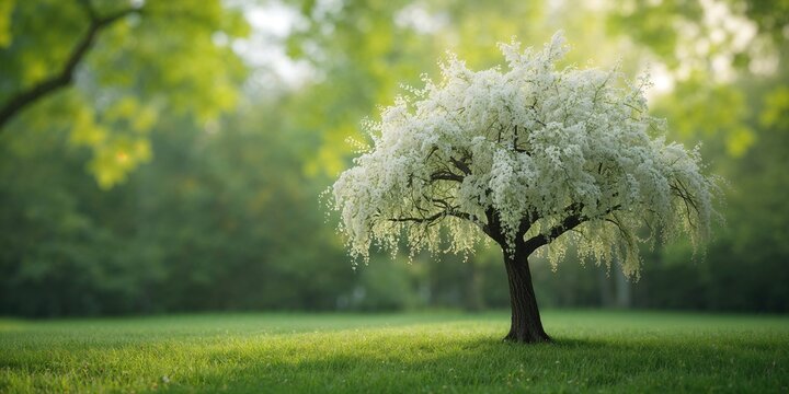 White chestnut flowers growing in a natural setting, highlighting botanical diversity during spring - Powered by Adobe