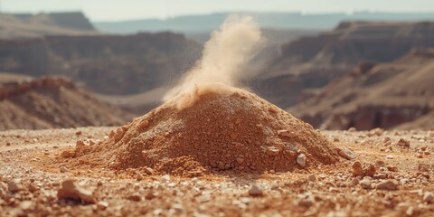 Resin and lime powder blend on a test surface, highlighting material compatibility in construction projects