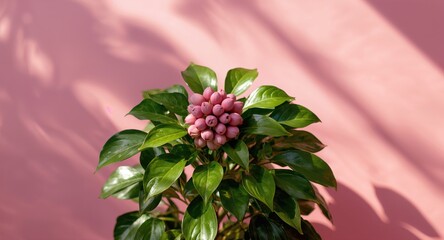A pink and purple flowering plant used as a decorative garden element, seasonal bloom patterns