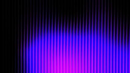 Vertical Purple and Blue Strip Line Abstract Background with Vibrant Gradient Light on Black