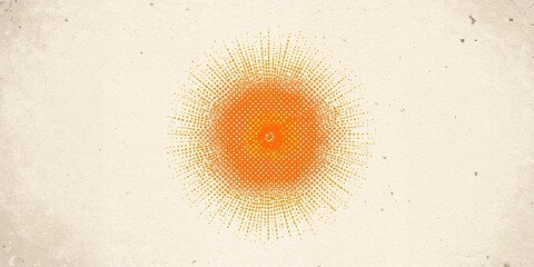 Hatch pattern in halftone effect with orange and yellow colors, background for graphic design or layout purposes