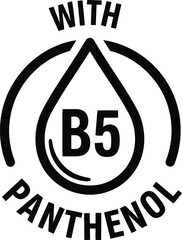 B5 Panthenol Cosmetic Ingredient Logo Vector Design