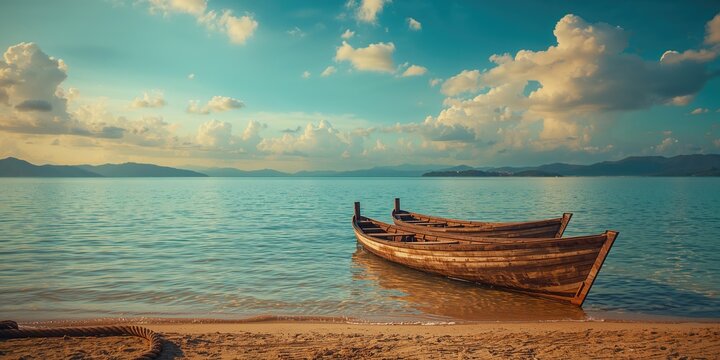 Traditional boats on Lake Chapala serving as local transportation or leisure vessels, reflecting regional culture