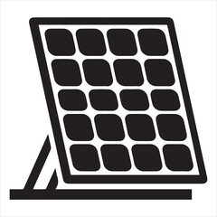 Thin Line Solar Panels Recycle Symbol Vector