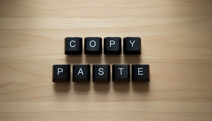 Wooden blocks spell out the word BUSINESS next to a computer keyboard, symbolizing a successful job concept in internet communication technology