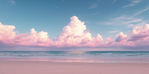 Soft pastel sky resembling cotton candy colors, ideal for text layouts or UI backdrops
