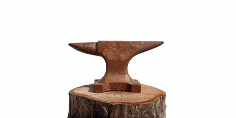 Old metal anvil used for shaping tools, durability for blacksmithing tasks, maintenance focus