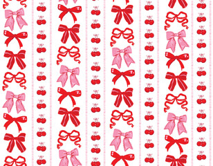 Seamless pattern Valentine Love Theme  Trendy Romantic  Sweet background with Hand Brushed drawn  Style Design for fashion ,