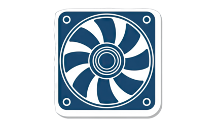 Computer Fan Icon: Cooling and Ventilation