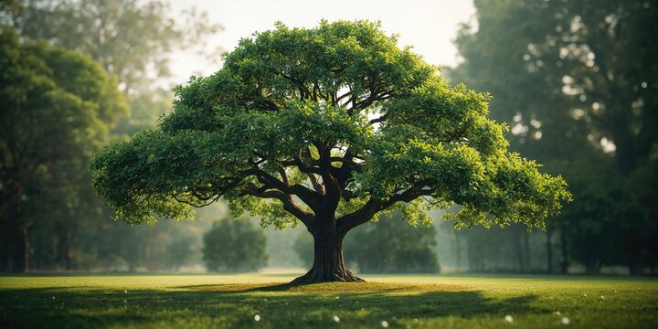 Peepal tree foliage, used in landscape design or environmental monitoring