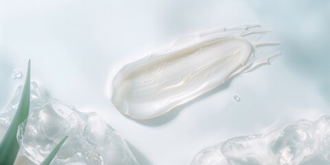 Cosmetic texture smudge background applied as UI backdrop to enhance readability and interface aesthetics