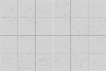 Natural grid rough tile seamless pattern. Square shapes design. Vector. Classic grey colours.
