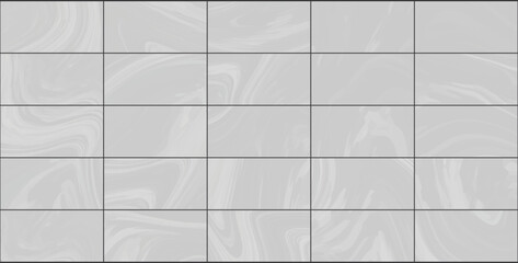Natural grid tile seamless pattern. Modern design. Vector. Classic grey colours square shapes with marbled effect.