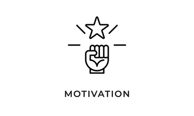 Motivation Icon Or Logo Isolated Vector Illustration