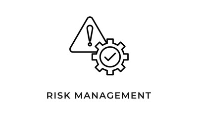 Risk Management Icon Or Logo Isolated Vector Illustration