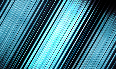 Obraz premium blue cyan diagonal light streaks on dark futuristic abstract background