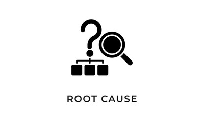Root Cause Icon Or Logo Isolated Vector Illustration