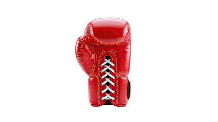 Red Boxing Glove Isolated on White Background
