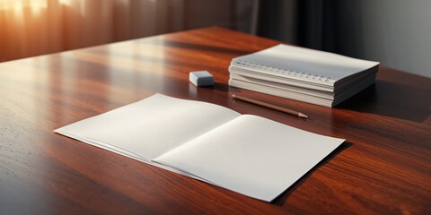 Multiple sheets of blank paper arranged for use in layout design and document preparation