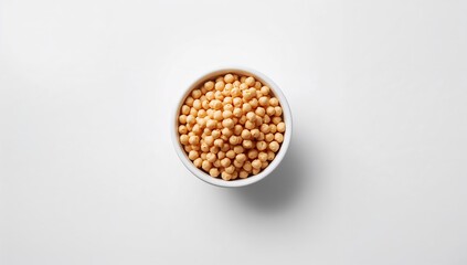 Chickpeas in bowl on background serving as a food photography backdrop