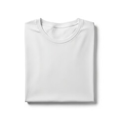 T-shirt folded white crew neck