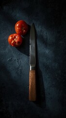 tomato and knife