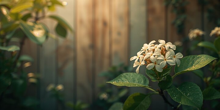Arabian jasmine blossoms, highlighting natural floral aroma and fine petal structure, Earth Day