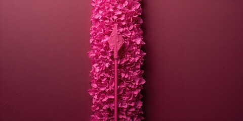 Macro image of a maroon paper surface with intricate pink abstract patterns, suitable as a background for text or graphics