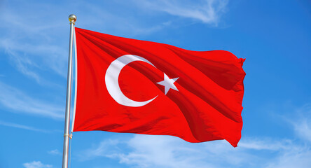 Turkish flag and Turkish flag motifs, drawings, vectors.
