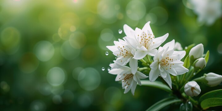 Close up of Osmanthus delavayi flowers in bloom, highlighting seasonal flowering for botanical interest