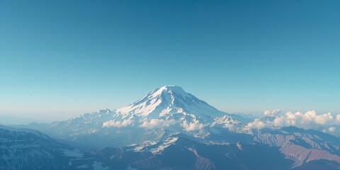 Rocky mountain peaks covered in snow beneath a clear blue sky, highlighting natural preservation