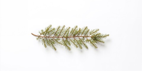 Pressed thuja branch displayed for botanical collection or study, highlighting plant preservation methods