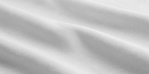 Soft beige fabric texture with smooth flowing folds and delicate textile details creating a minimal elegant background.