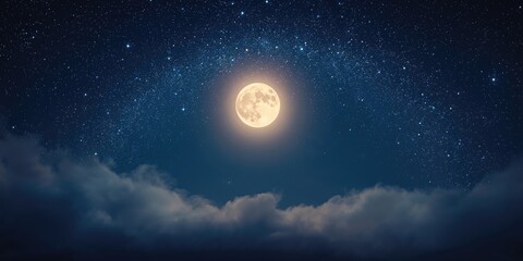 Detailed moon and star patterns with zodiac signs, used as a celestial navigation backdrop
