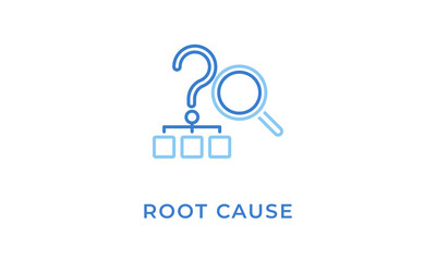 Root Cause Icon Or Logo Isolated Vector Illustration