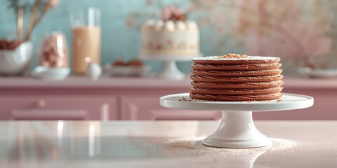 Light chiffon cake with eggs, sugar, and flour, emphasizing its ingredients and baking process