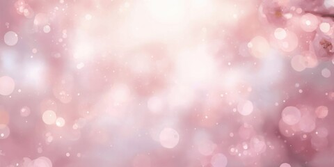 Light pink and white bokeh background from natural sources used for text and layout design, aesthetic appeal