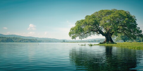 Tranquil seaside scene featuring dense vegetation and clear ocean, highlighting conservation efforts