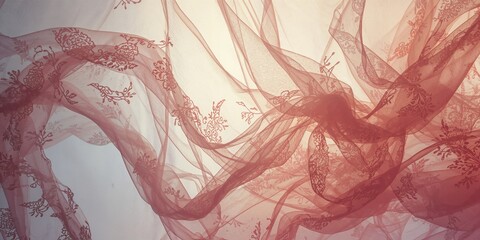 Soft tulle material serving as a backdrop for creative studio shots