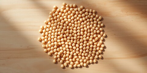 Top-down view of chickpeas, highlighting their role in nutritious vegetarian meals