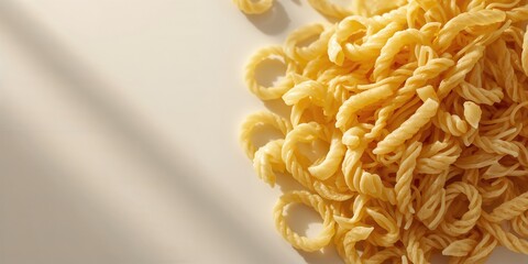 Raw pasta surface texture serving as a background in food-related UI or editorial layout, highlighting material details